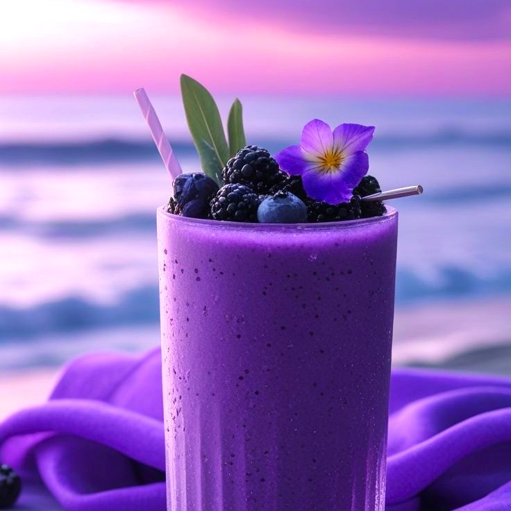 سموذي بلوباري – blueberry smoothie