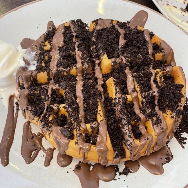 وافل نوتيلا اوريو – waffle Nutella oreo